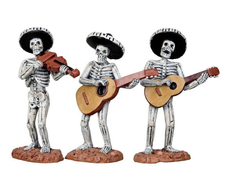 LEMAX Skeleton Mariachi Band, set of 3 #12884